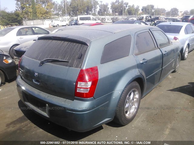 2D4FV48TX5H693019 - 2005 DODGE MAGNUM SE TEAL photo 4