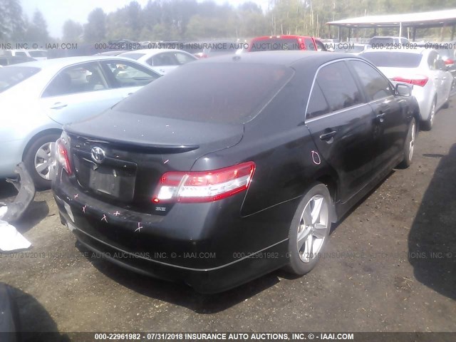 4T1BF3EK7AU075206 - 2010 TOYOTA CAMRY SE/LE/XLE 黑色 照片 4