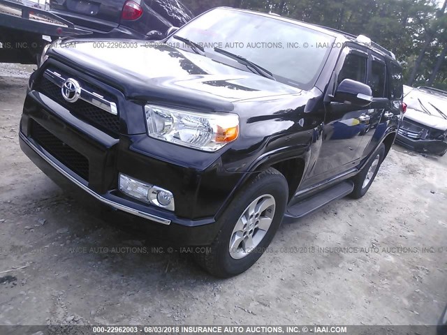 JTEBU5JRXA5016276 - 2010 TOYOTA 4RUNNER SR5/LIMITED/TRAIL BLACK photo 2