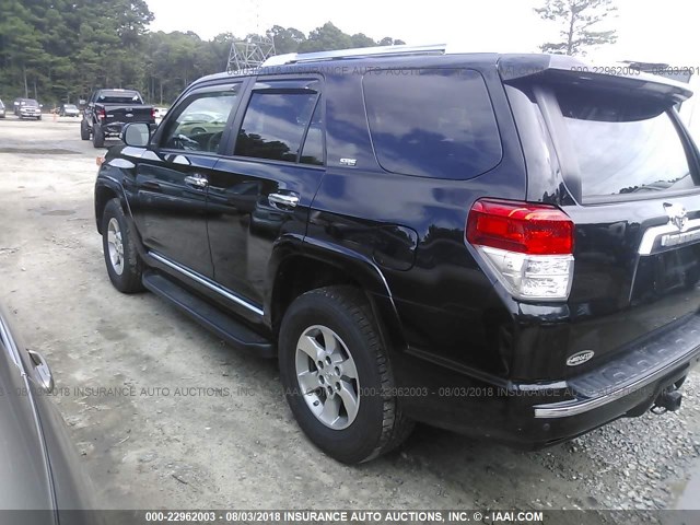 JTEBU5JRXA5016276 - 2010 TOYOTA 4RUNNER SR5/LIMITED/TRAIL BLACK photo 3