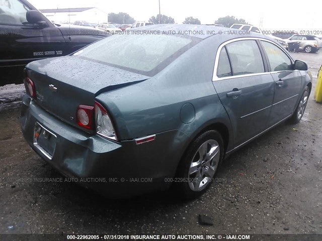 1G1ZH57BX9F212850 - 2009 CHEVROLET MALIBU 1LT 青色 照片 4