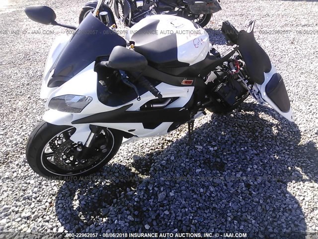 JYARJ16E2BA021793 - 2011 YAMAHA YZFR6 WHITE photo 2