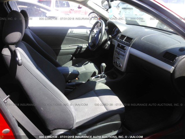 1G1AL18F487160324 - 2008 CHEVROLET COBALT LT RED photo 5