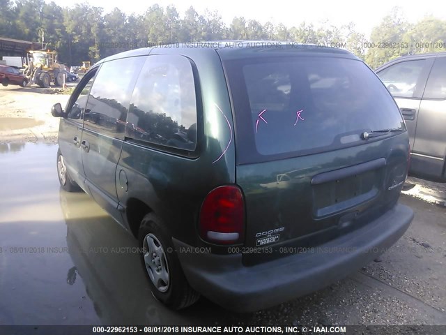 2B4FP25B1VR355426 - 1997 DODGE CARAVAN GREEN photo 3