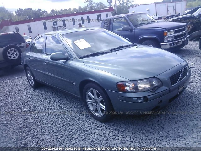 YV1RS58D622159015 - 2002 VOLVO S60 2.4T GREEN photo 1