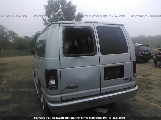 1FBNE31L86DA61362 - 2006 FORD ECONOLINE E350 SUPER DUTY WAGON SILVER photo 6