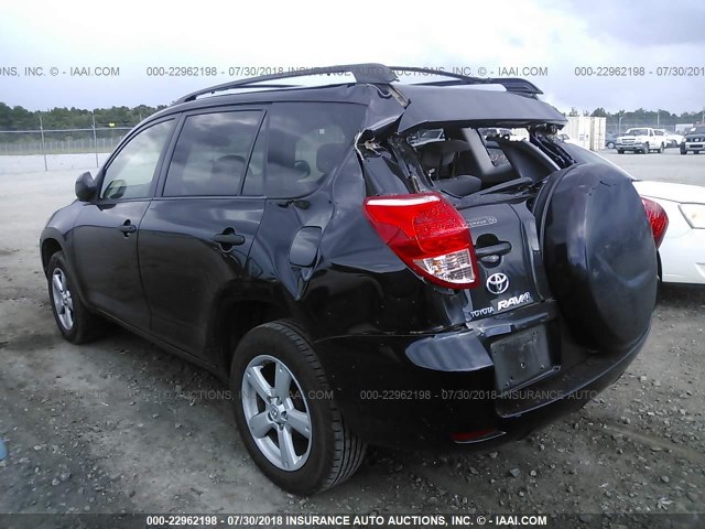 JTMZD33V386071285 - 2008 TOYOTA RAV4 BLACK photo 3