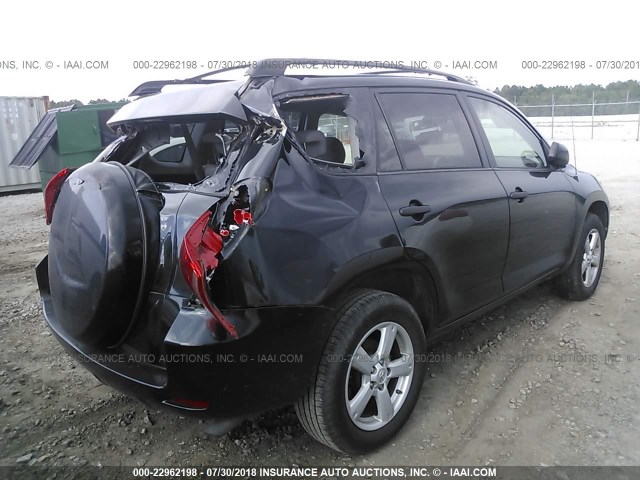 JTMZD33V386071285 - 2008 TOYOTA RAV4 BLACK photo 4