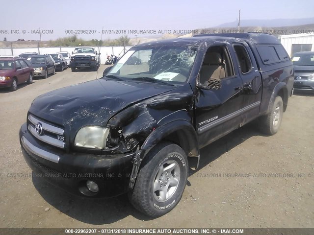 5TBBT44143S403922 - 2003 TOYOTA TUNDRA ACCESS CAB SR5 BLACK photo 2