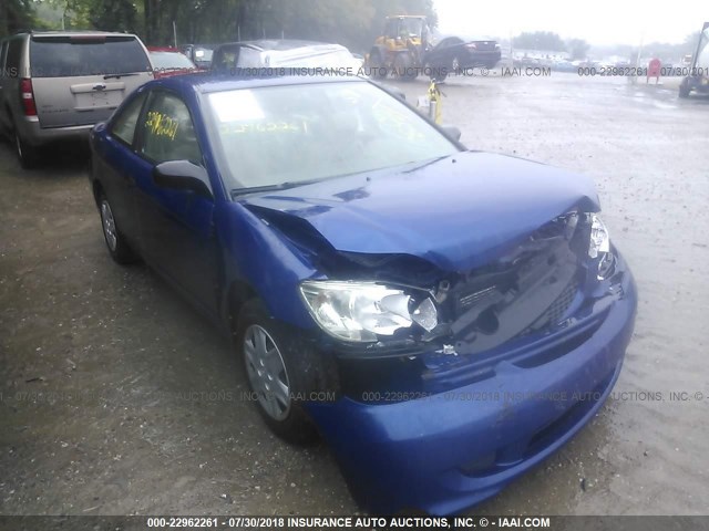 1HGEM22114L078627 - 2004 HONDA CIVIC DX VP Mavi foto 1