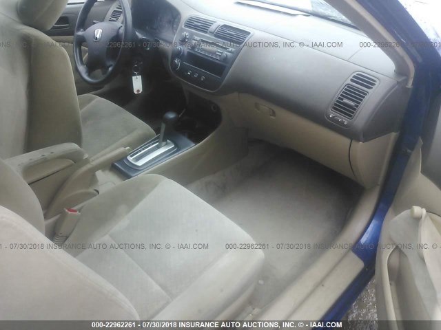 1HGEM22114L078627 - 2004 HONDA CIVIC DX VP Mavi foto 5