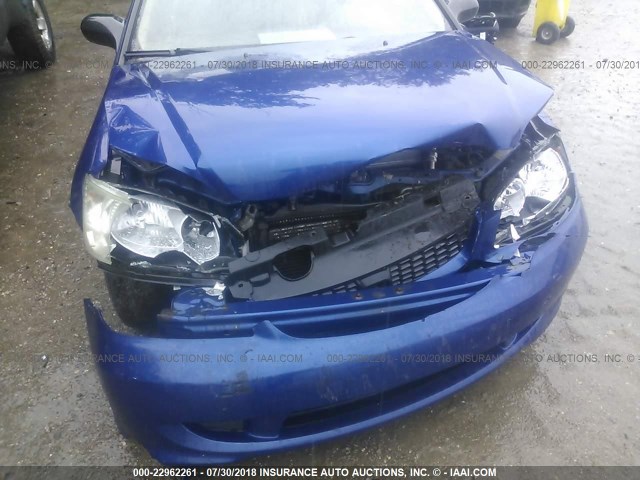 1HGEM22114L078627 - 2004 HONDA CIVIC DX VP BLUE photo 6