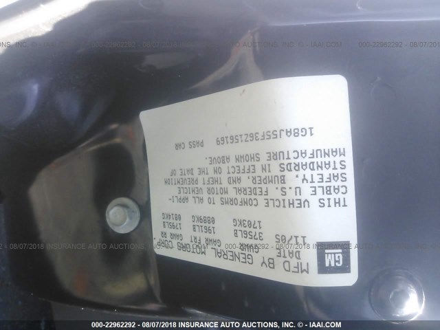 1G8AJ55F36Z156169 - 2006 SATURN ION LEVEL 2 SILVER photo 9