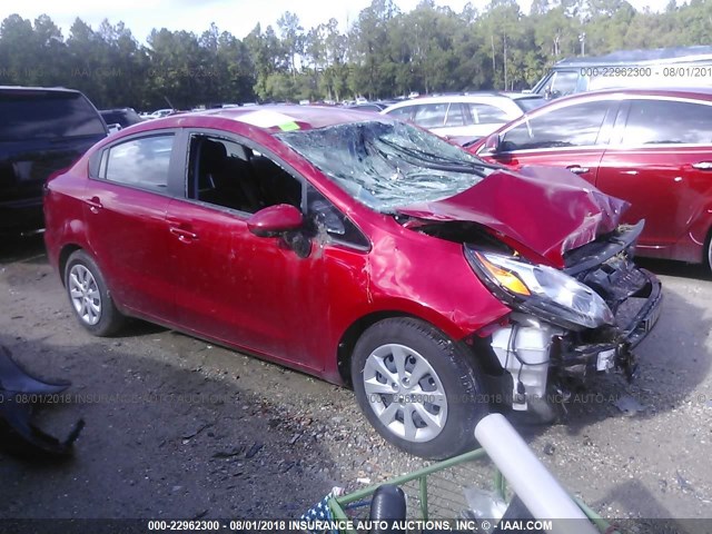 KNADM4A35H6058665 - 2017 KIA RIO LX RED photo 1