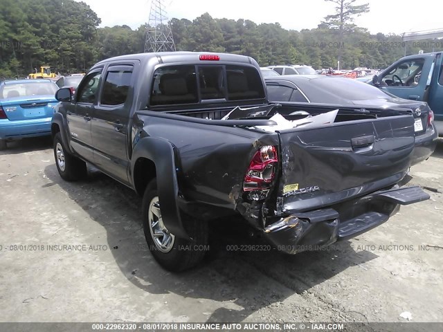 5TFJX4GN3EX035817 - 2014 TOYOTA TACOMA DOUBLE CAB GRAY photo 3