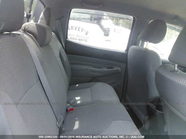5TFJX4GN3EX035817 - 2014 TOYOTA TACOMA DOUBLE CAB ნაცრისფერი ფოტო 8