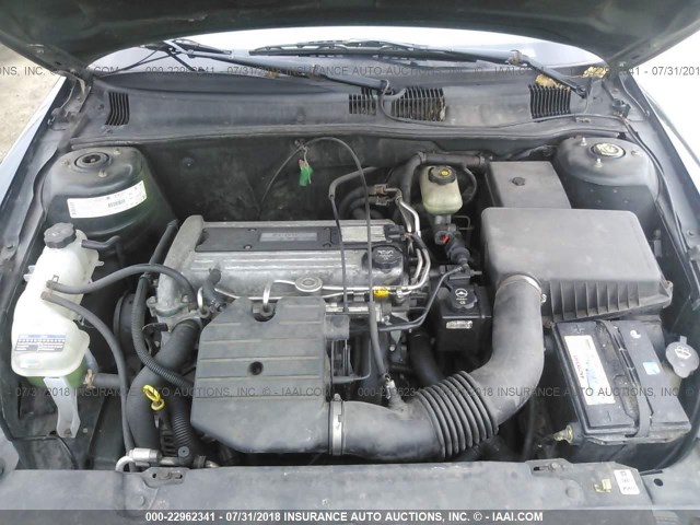 1G2NE52F23C242429 - 2003 PONTIAC GRAND AM SE GREEN photo 10