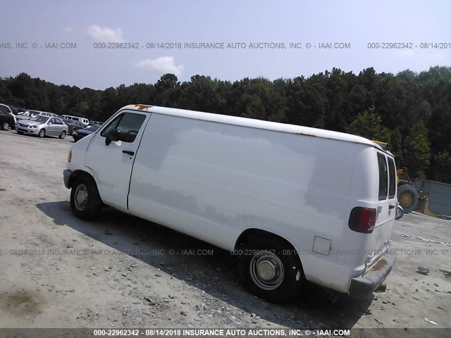 2B7HB21Y0VK519374 - 1997 DODGE RAM VAN B2500 WHITE photo 3