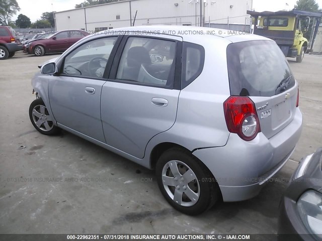 KL1TD6DEXAB093486 - 2010 CHEVROLET AVEO LS/LT 银色 照片 3