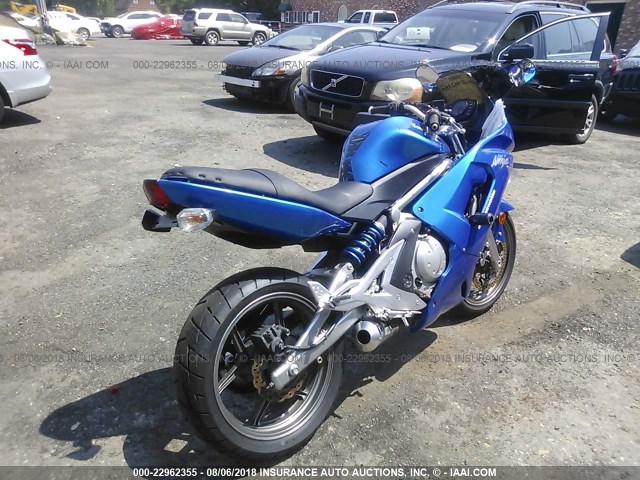 JKAEXEA117A023209 - 2007 KAWASAKI EX650 A Mavi foto 4