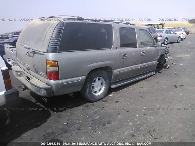 3GKFK16TXYG220320 - 2000 GMC YUKON XL K1500 TAN photo 4