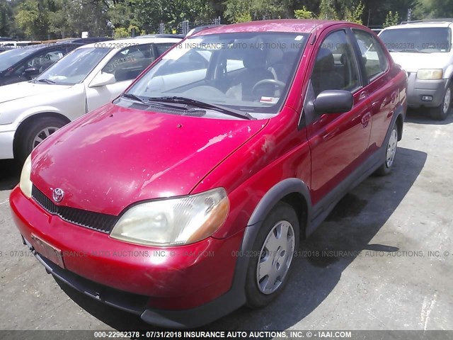 JTDBT1232Y0065618 - 2000 TOYOTA ECHO RED photo 2