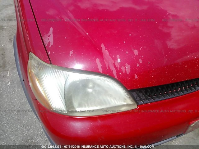 JTDBT1232Y0065618 - 2000 TOYOTA ECHO RED photo 6