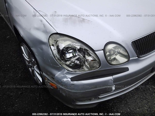 JT8BH68X2X0013878 - 1999 LEXUS GS 400 GRAY photo 6