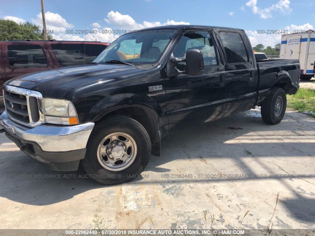 1FTSW30P74EA36136 - 2004 FORD F350 SRW SUPER DUTY BLACK photo 2