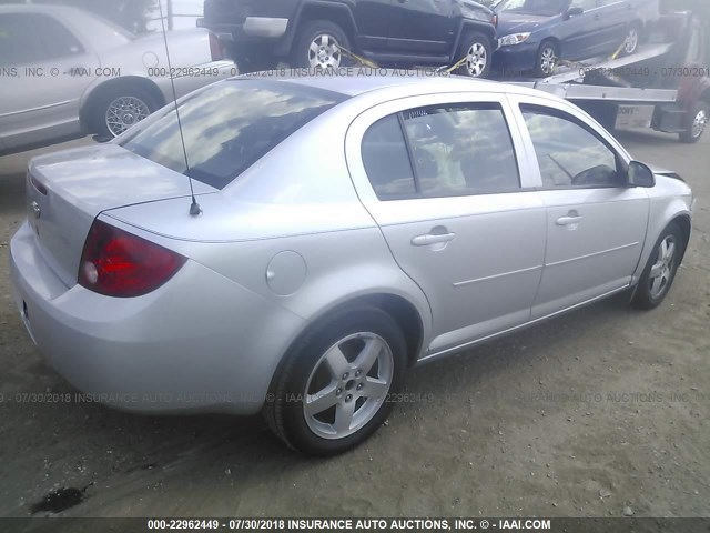 1G1AF5F50A7222316 - 2010 CHEVROLET COBALT 2LT SILVER photo 4