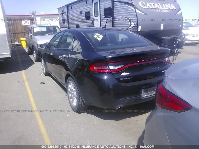 1C3CDFCH9DD317624 - 2013 DODGE DART LIMITED/R/T BLACK photo 3