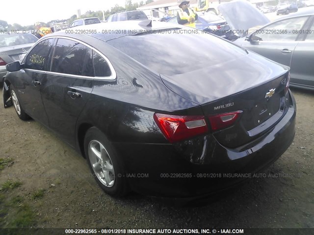 1G1ZB5ST6HF233081 - 2017 CHEVROLET MALIBU LS Qara foto 3