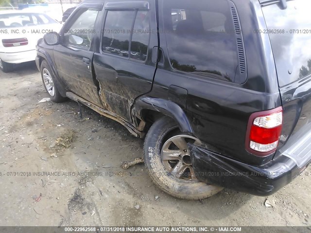 JN8DR09X93W704209 - 2003 NISSAN PATHFINDER LE/SE BLACK photo 6