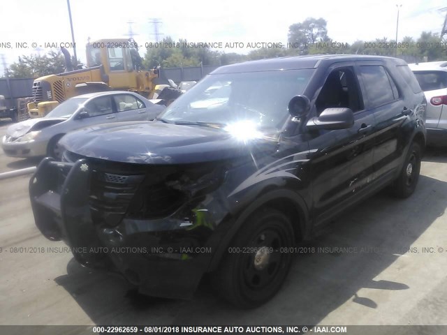 1FM5K8AR2FGA28499 - 2015 FORD EXPLORER POLICE INTERCEPTOR BLACK photo 2
