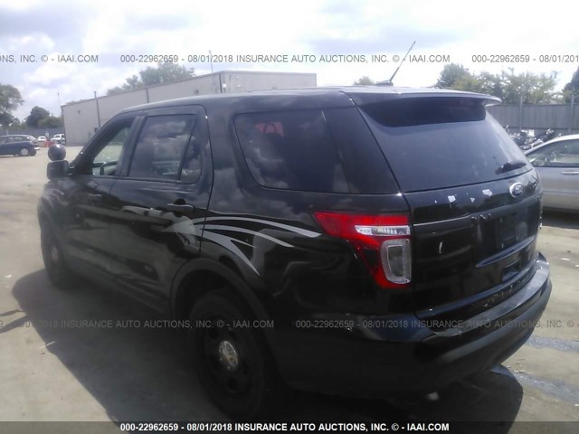 1FM5K8AR2FGA28499 - 2015 FORD EXPLORER POLICE INTERCEPTOR BLACK photo 3