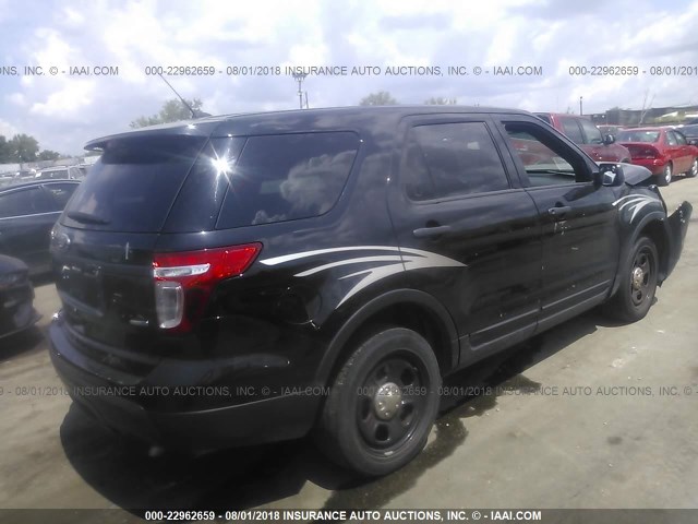 1FM5K8AR2FGA28499 - 2015 FORD EXPLORER POLICE INTERCEPTOR BLACK photo 4