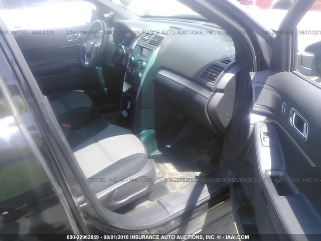 1FM5K8AR2FGA28499 - 2015 FORD EXPLORER POLICE INTERCEPTOR BLACK photo 5