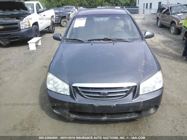 KNAFE122365216904 - 2006 KIA NEW SPECTRA LX/EX GRAY photo 6