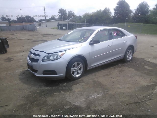 1G11B5SA4DF143868 - 2013 CHEVROLET MALIBU LS SILVER photo 2