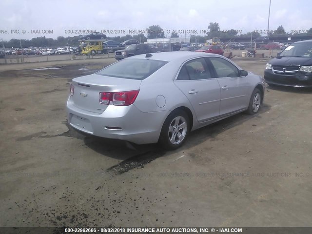 1G11B5SA4DF143868 - 2013 CHEVROLET MALIBU LS SILVER photo 4