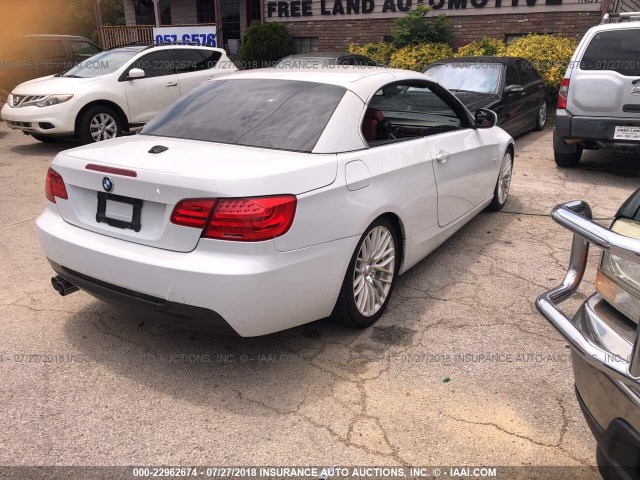 WBADW3C5XBE540323 - 2011 BMW 328 I WHITE photo 4