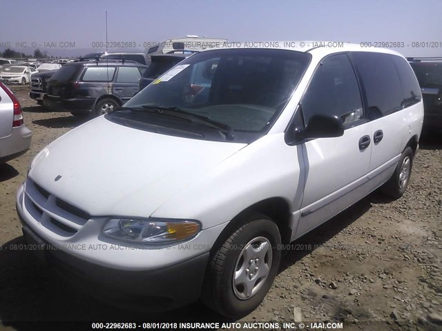 2B4FP25B6YR859152 - 2000 DODGE CARAVAN WHITE photo 2