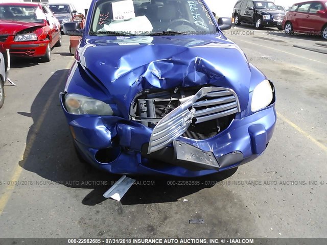 3GNDA13D86S603113 - 2006 CHEVROLET HHR LS BLUE photo 6
