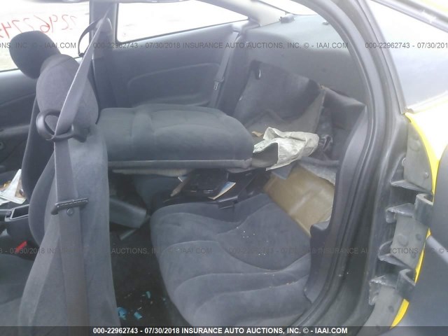 1G8ZY12751Z308157 - 2001 SATURN SC2 YELLOW photo 8