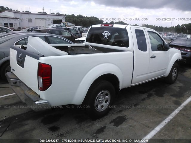 1N6BD0CTXEN731819 - 2014 NISSAN FRONTIER S/SV WHITE photo 4