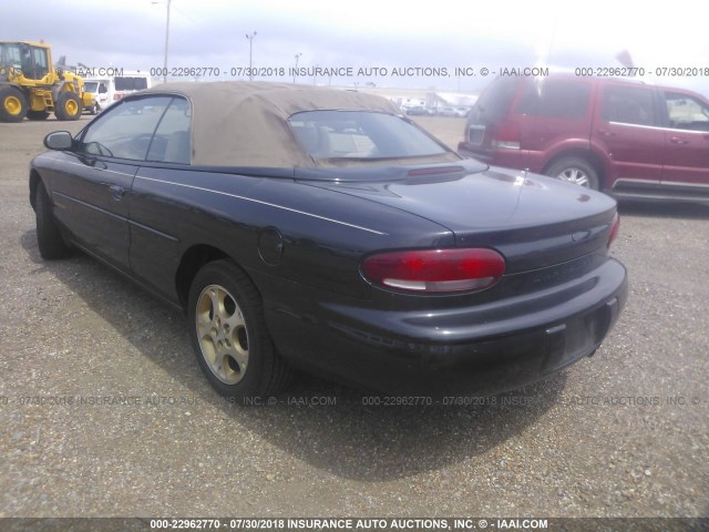 3C3EL55H6WT293444 - 1998 CHRYSLER SEBRING JXI BLACK photo 3