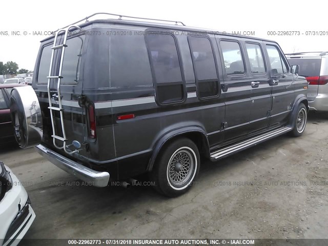 1FDEE14H5FHB39401 - 1985 FORD ECONOLINE E150 VAN BLACK photo 4