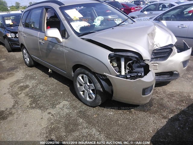 KNAFG526487151587 - 2008 KIA RONDO LX/EX TAN photo 1