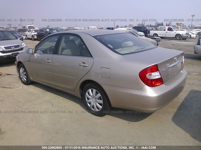 4T1BE32K73U221873 - 2003 TOYOTA CAMRY LE/XLE/SE Qızıl foto 3