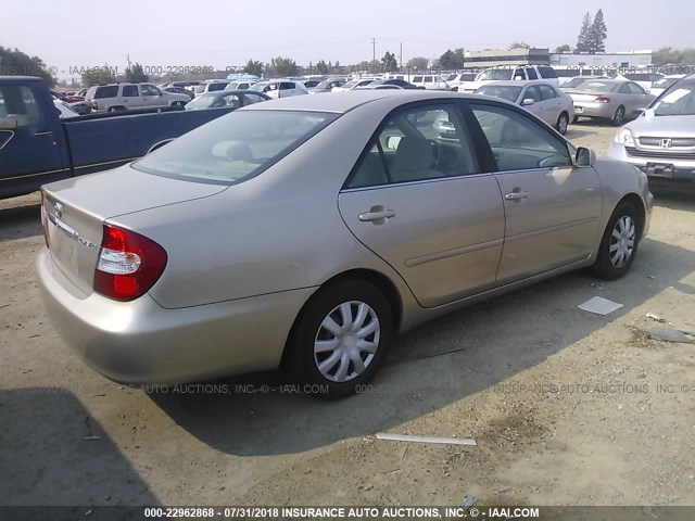 4T1BE32K73U221873 - 2003 TOYOTA CAMRY LE/XLE/SE Qızıl foto 4